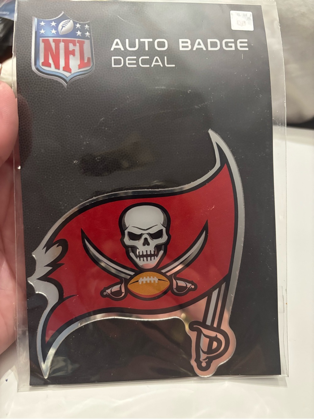 Wincraft Tampa Bay Buccaneers Red Black Auto Badge Decal